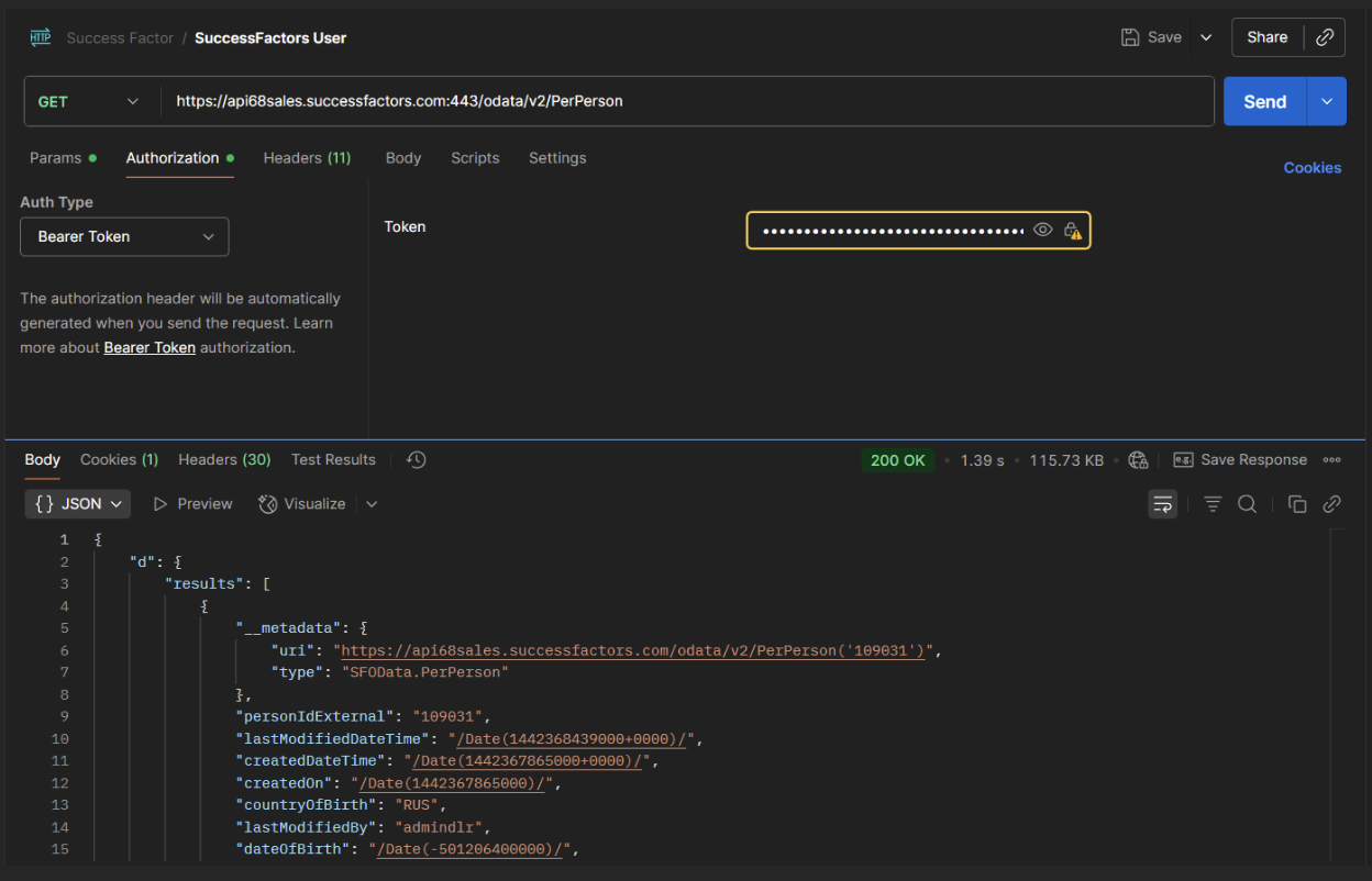 Fetch SF API