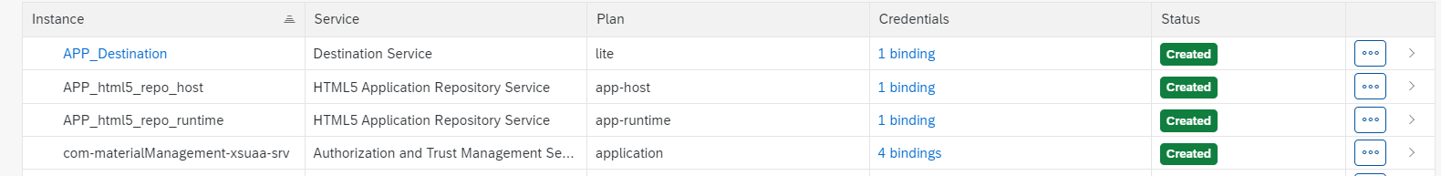 ITM Deployment Service Instances