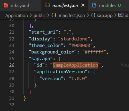 ITM Manifest json